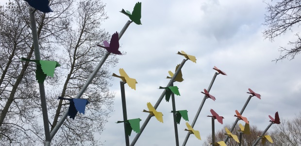 Flocking Birds sculpture