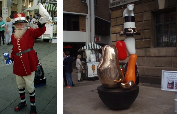 Snowy Farr and sculpture