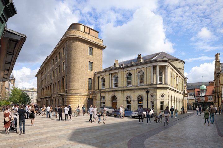 An artist's impression of how Peas Hill might look